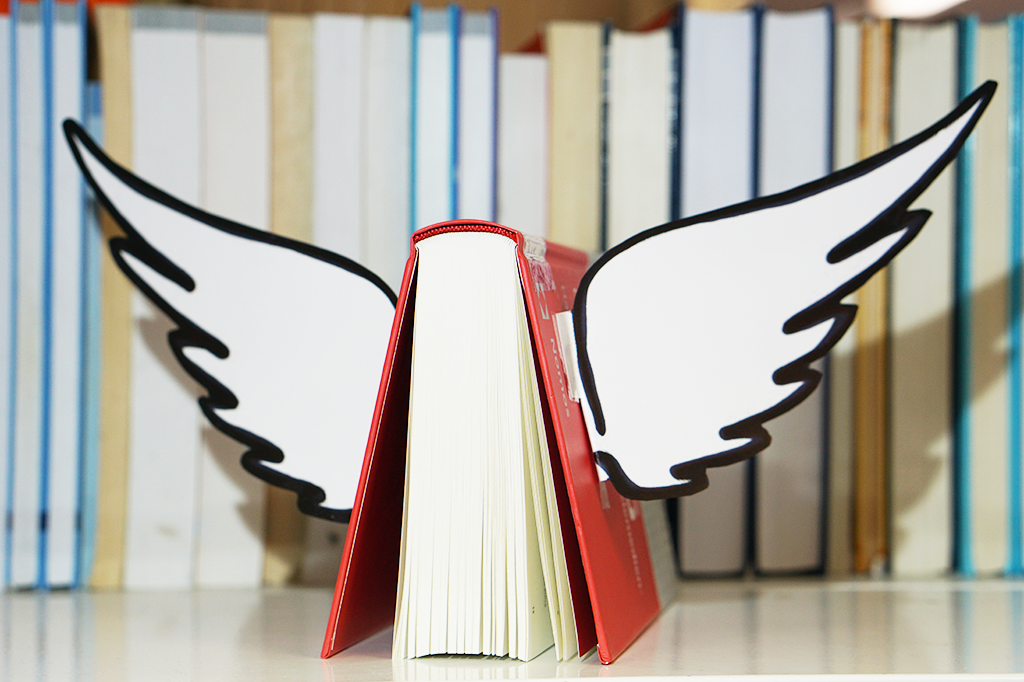 Ein Buch mit Flügeln.